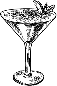 a close up of a glass