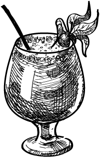 a close up of a glass
